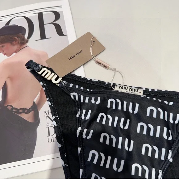 Miu Miu Monochrome Logo Bikini - Picture 8 of 8